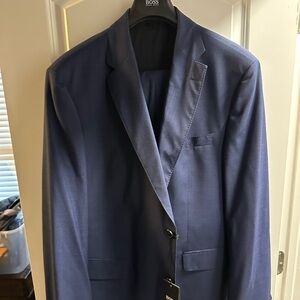 Boss Men's Deep Blue Suit Jacket
